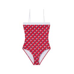 Stretch stampato rosso