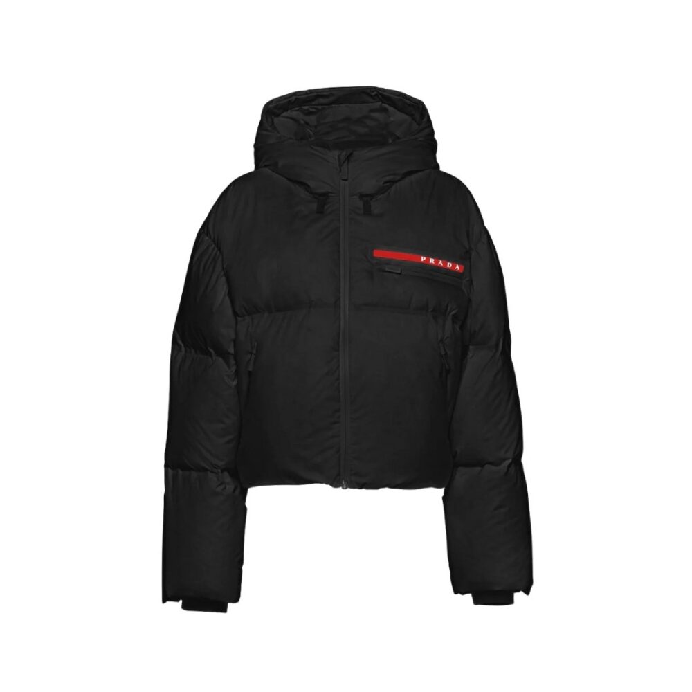 Puffer corto Nero