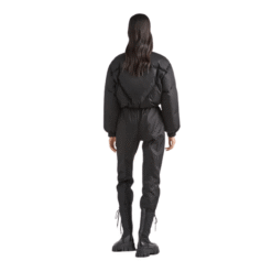 Alternative view of Giacca piumino in gabardine di nylon Nero