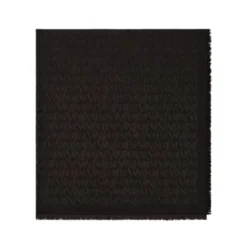 Grande foulard quadrato in seta e lana jacquard