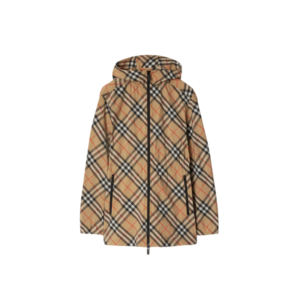 Giacca in nylon Marrone
