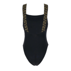 Alternative view of Costume intero senza maniche Nero/Marrone