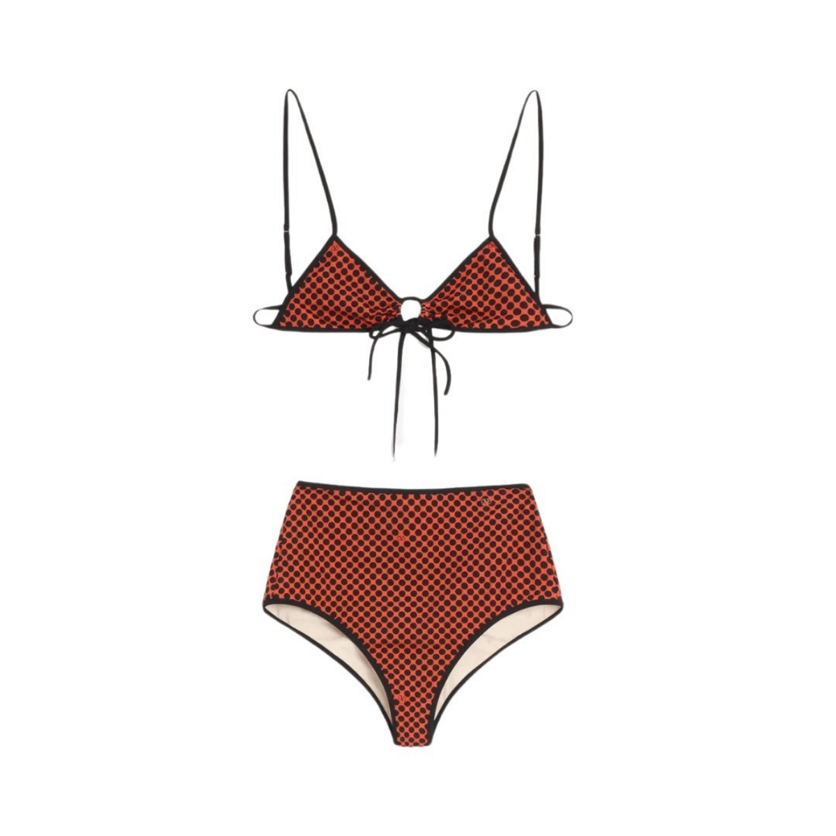 Lycra bikini rosso/nero