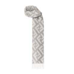 Alternative view of Sciarpa In Cashmere Grigio Pallido