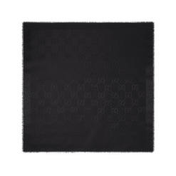 Sciarpa in jacquard di seta e lana