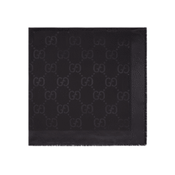 Sciarpa in jacquard di seta e lana