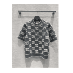 Alternative view of T-Shirt Jacquard grigio