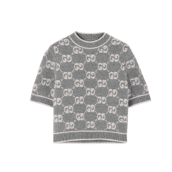 T-Shirt Jacquard grigio