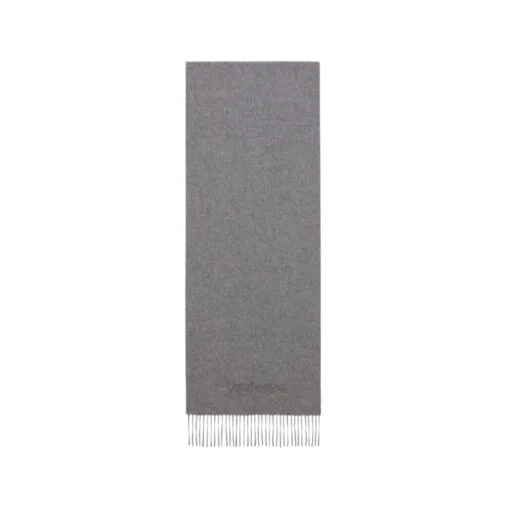 Foulard ricamato in jacquard di cashmere