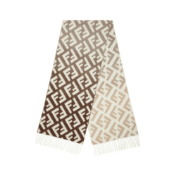Lana E Cashmere Di Colore Grigio-Marrone