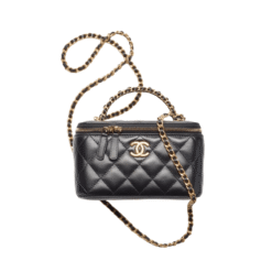 Borsa a Tracolla Vanity Con Catena Nera