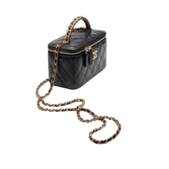 Borsa a Tracolla Vanity Con Catena Nera
