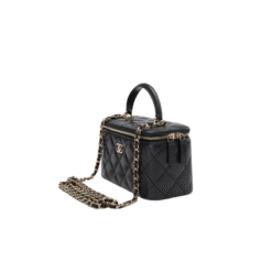 Borsa a Tracolla Vanity Con Catena Nera