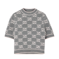 T-Shirt Jacquard grigio