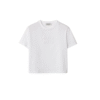 T-Shirt in jersey di cotone bianco