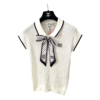 Polo in maglia bianco