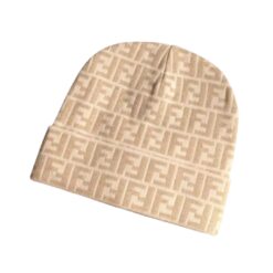 Berretto Beige E Crema