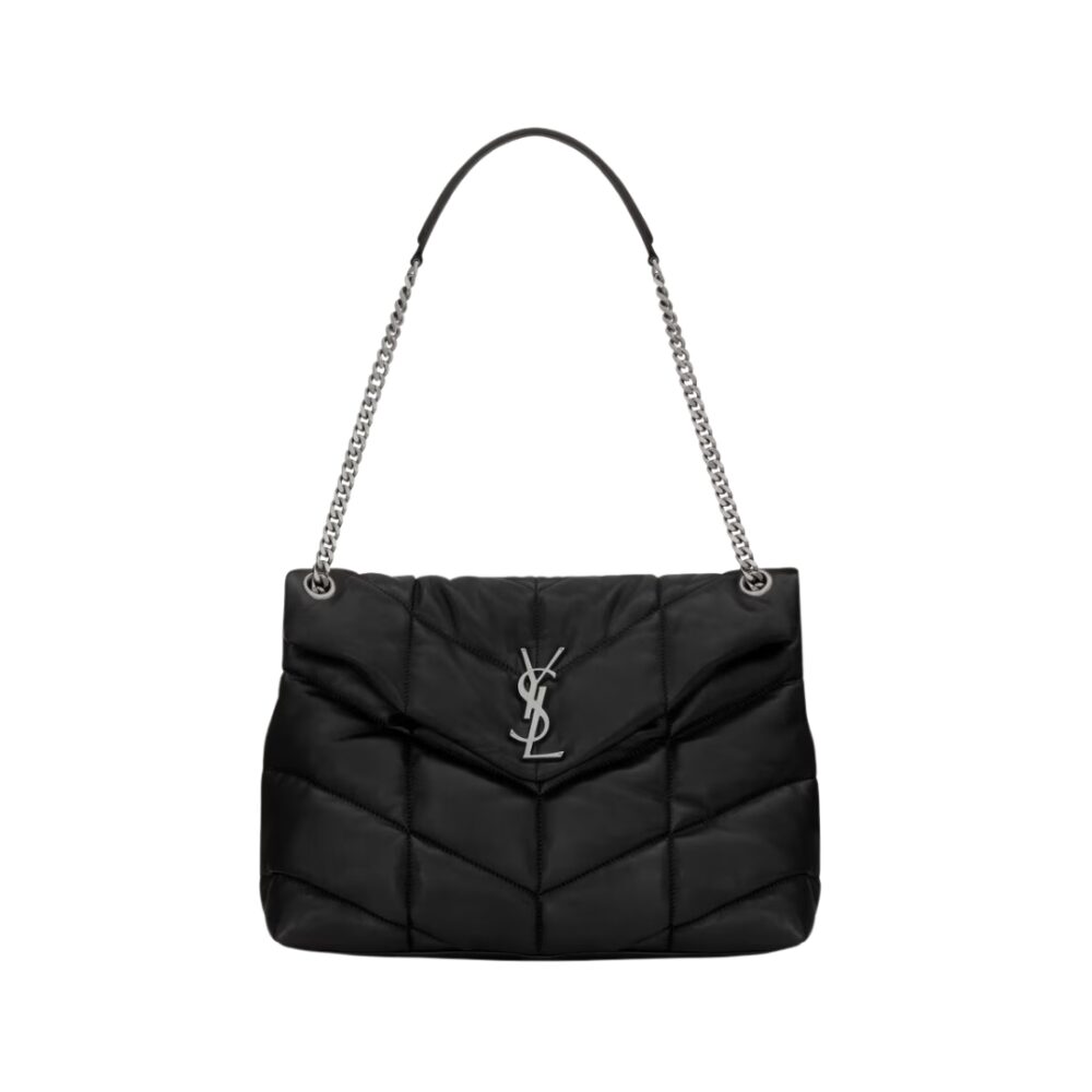Puffer Medium In Pelle Nappa Nero