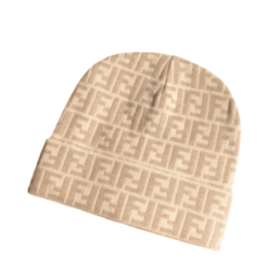 Berretto Beige E Crema