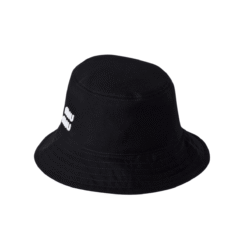 Berretto Nero Con Logo Ricamato