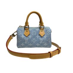 Monogram Denim Nano Speedy Azzurro
