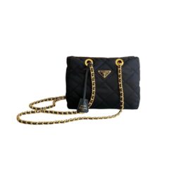 Nero Trapuntato Tessuto Nylon