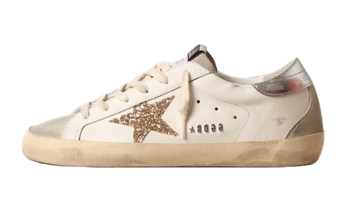 Super-Star White Ice Gray Gold Glitter (donna)