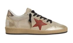 Ball Star in suede beige con stella