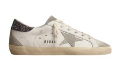 Super-Star Bianco Dark Grey Glitter (donna)