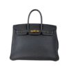 Birkin 35 Nera In Togo Con Ferri Dorati