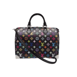 Monogramma Multicolore Speedy Morbido Nero