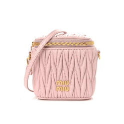 Matelassé nappa leather micro bag