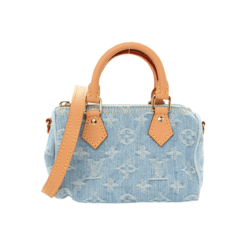 Monogram Denim Nano Speedy Azzurro