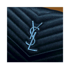 Catena Monogramma Chevron Matelassé Grain de Poudre Nera