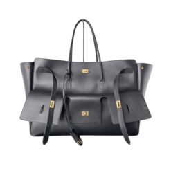 Borsa Tote Bel Air Liscia Con Finiture Argento Anticato