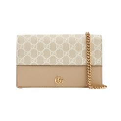 Borsa a tracolla mini GG Marmont con catena