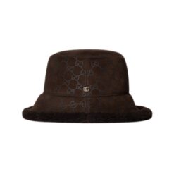 Cappello GG in Pelle e Lana