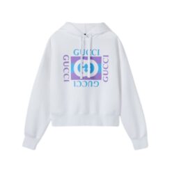 Felpa con Cappuccio Stampata