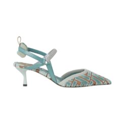 Slingback azzurro
