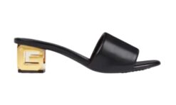G Cube Leather Mules