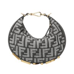 Minibag FF Effetto Denim Blu