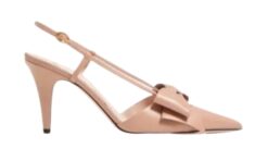 Décolleté Slingback Bowow in Capretto