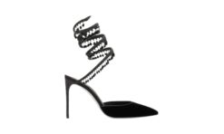 Black Velvet Chandelier Pumps