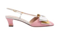 Décolleté Slingback Bowow in Moiré