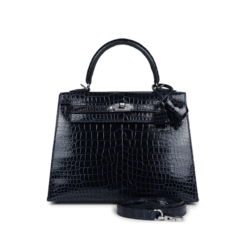 Kelly Blu Marine in Alligatore Lucido