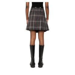 Alternative view of Minigonna Kilt in Lana Check