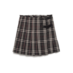 Minigonna Kilt in Lana Check