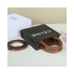 Mini Cabas Triomphe Marrone