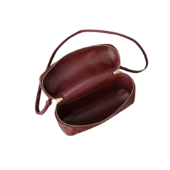 Borsa da toilette intrecciata – Borgogna