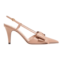 Décolleté Slingback Bowow in Capretto